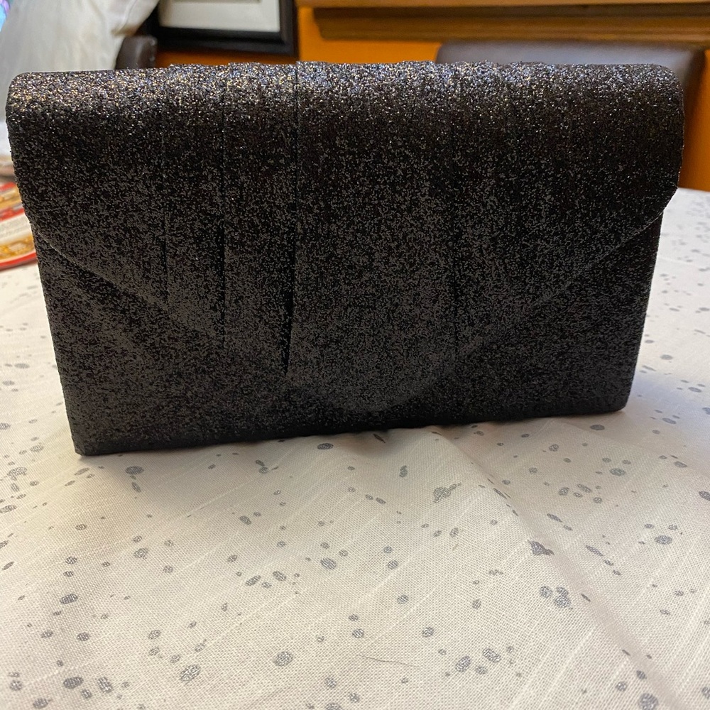 Beautiful black sparkly clutch